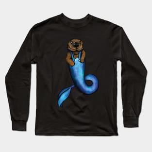 "Quaid" - MerOtter - Mermaid Otter - Marauder Long Sleeve T-Shirt